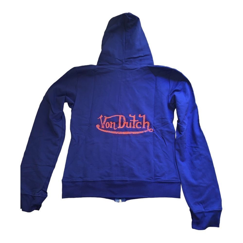 Von Dutch Y2k zip up hoodie